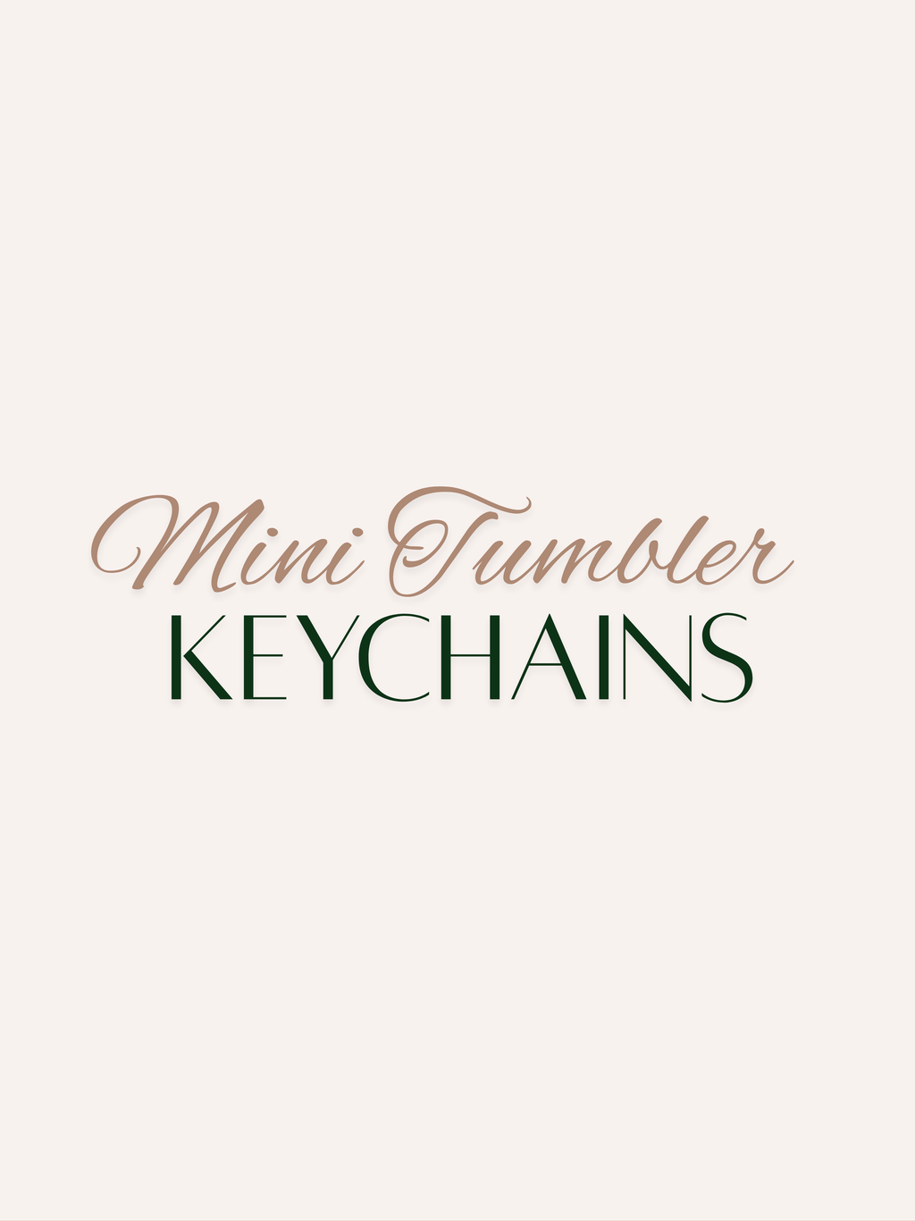 Mini Tumbler Keychains