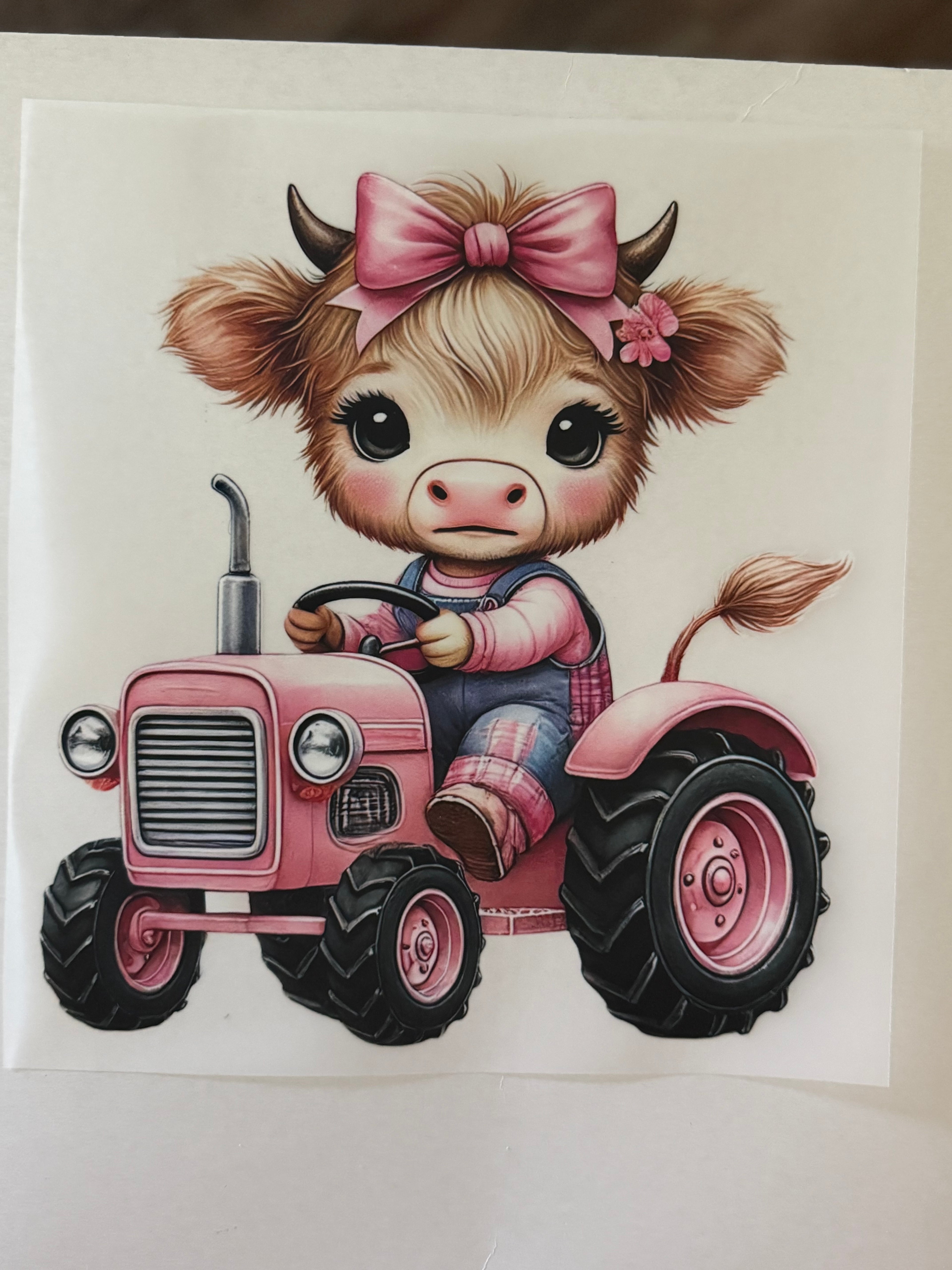 Cow with Tractor and Bow Heat Transfer