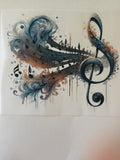 Music Note Heat Transfer