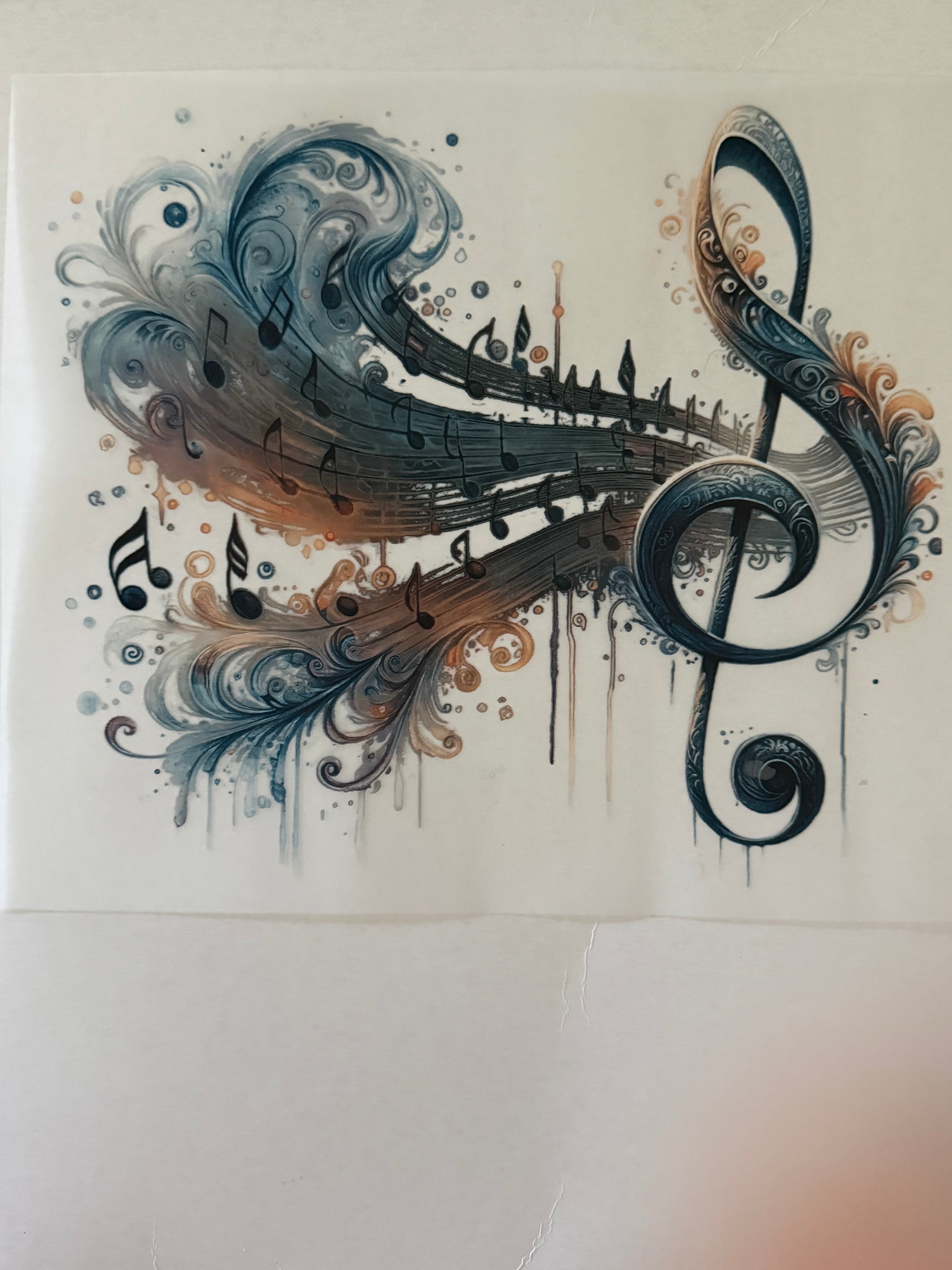Music Note Heat Transfer