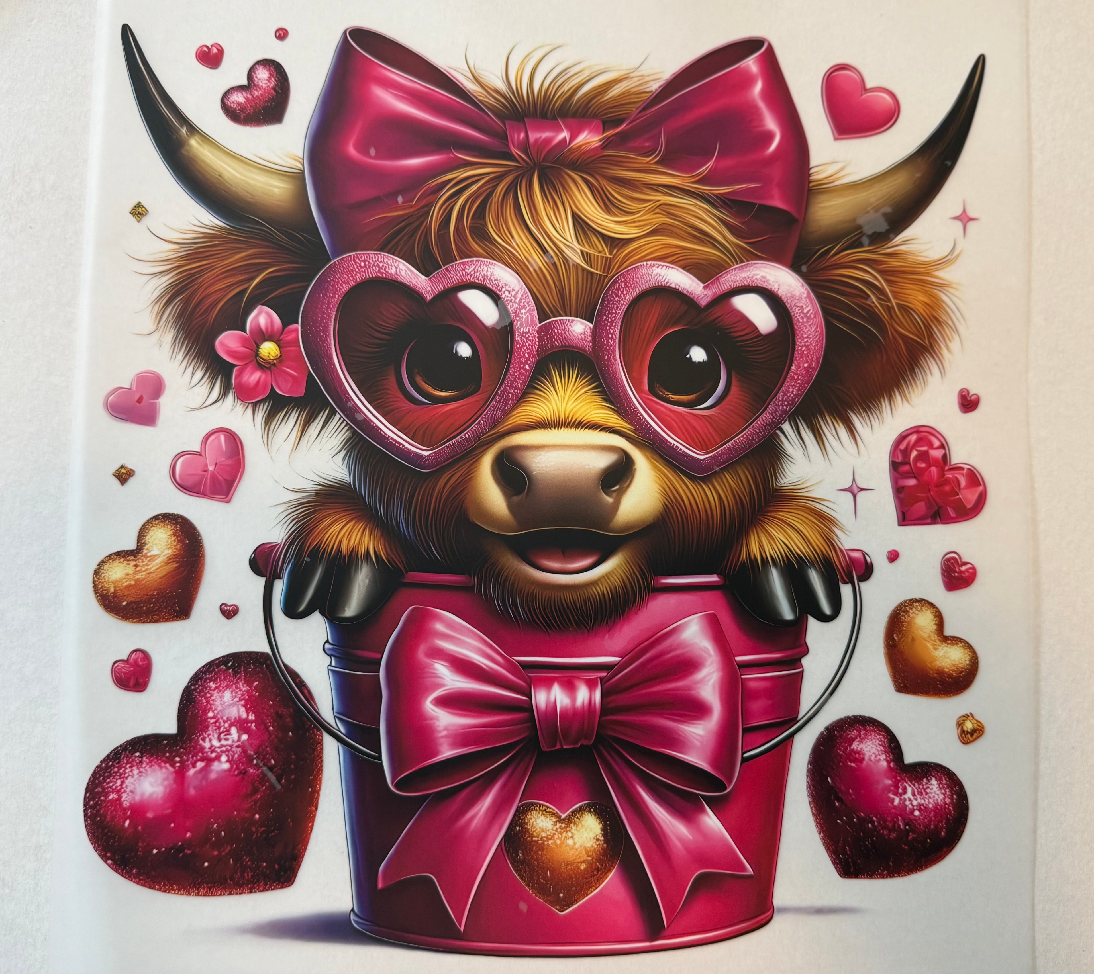 Cow with Hearts