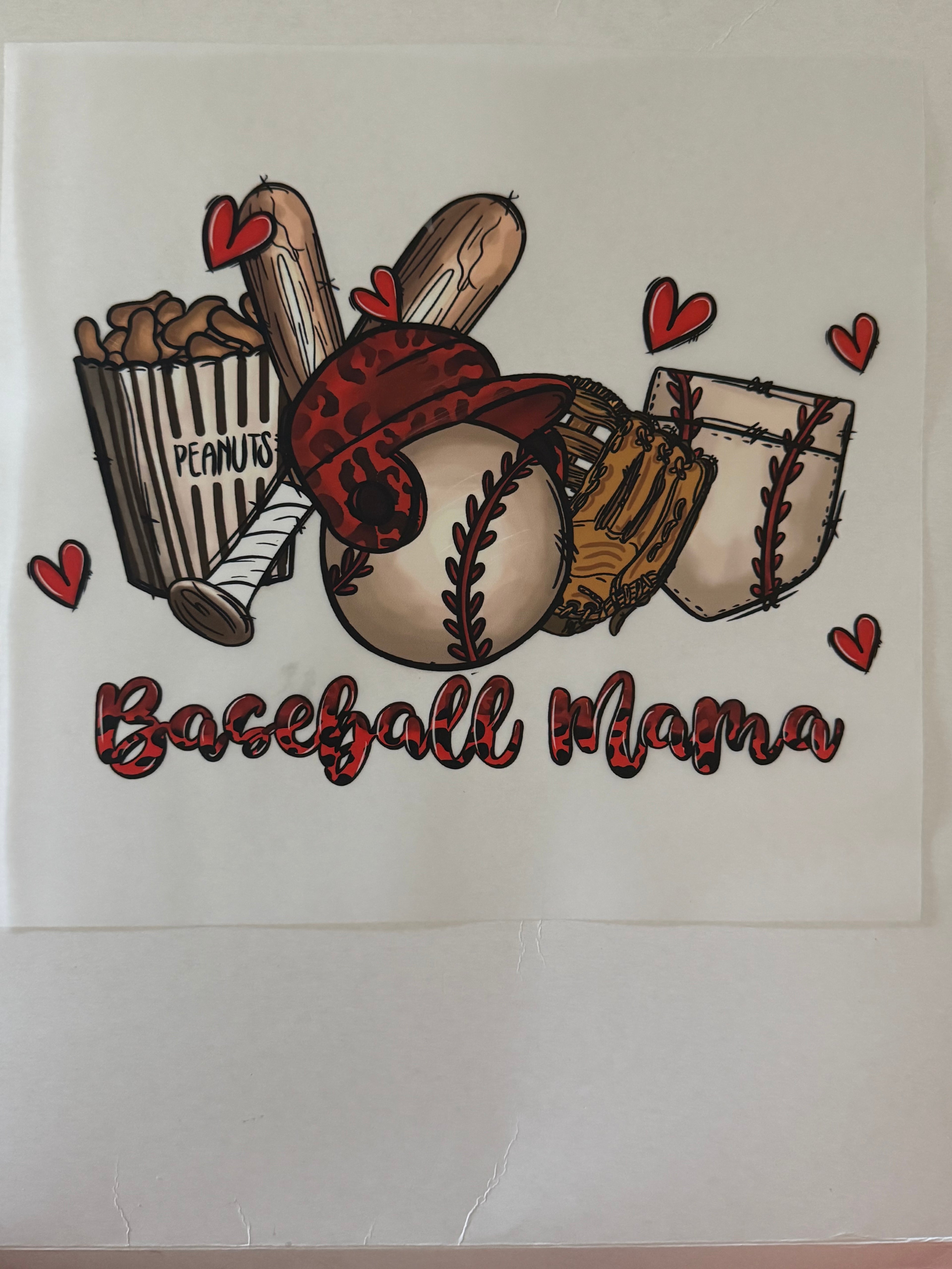 Baseball Mom Heat Transfer