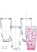24 Ounce Acrylic Snow-globe Tumbler