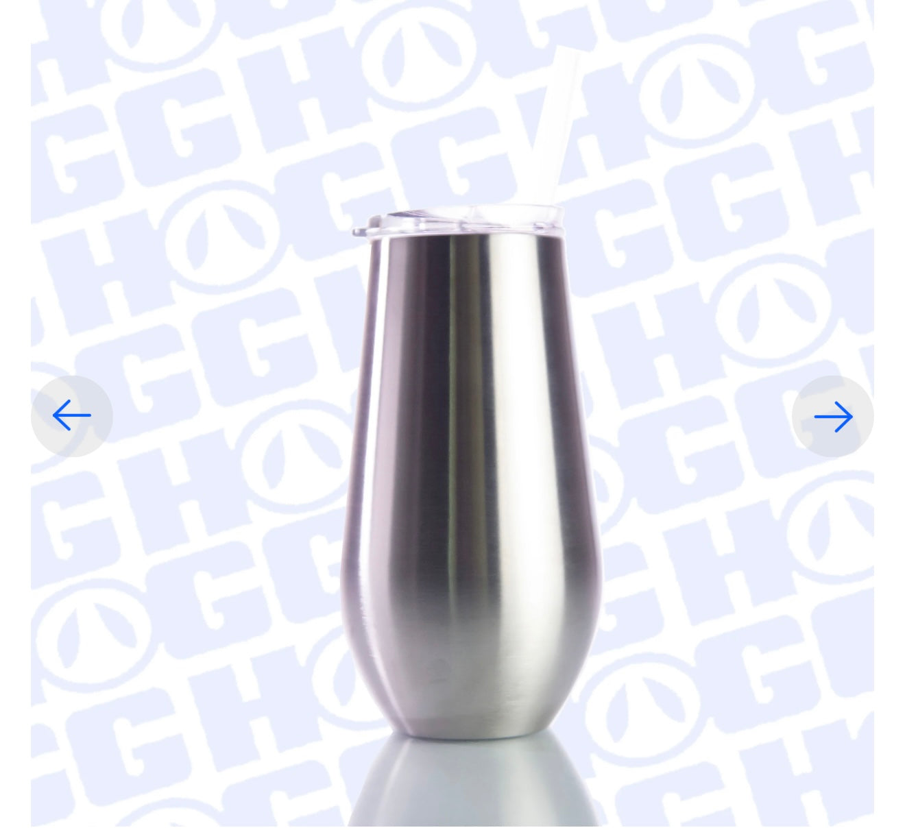 17 oz Stemless Wine Glass with sliding lid and straw