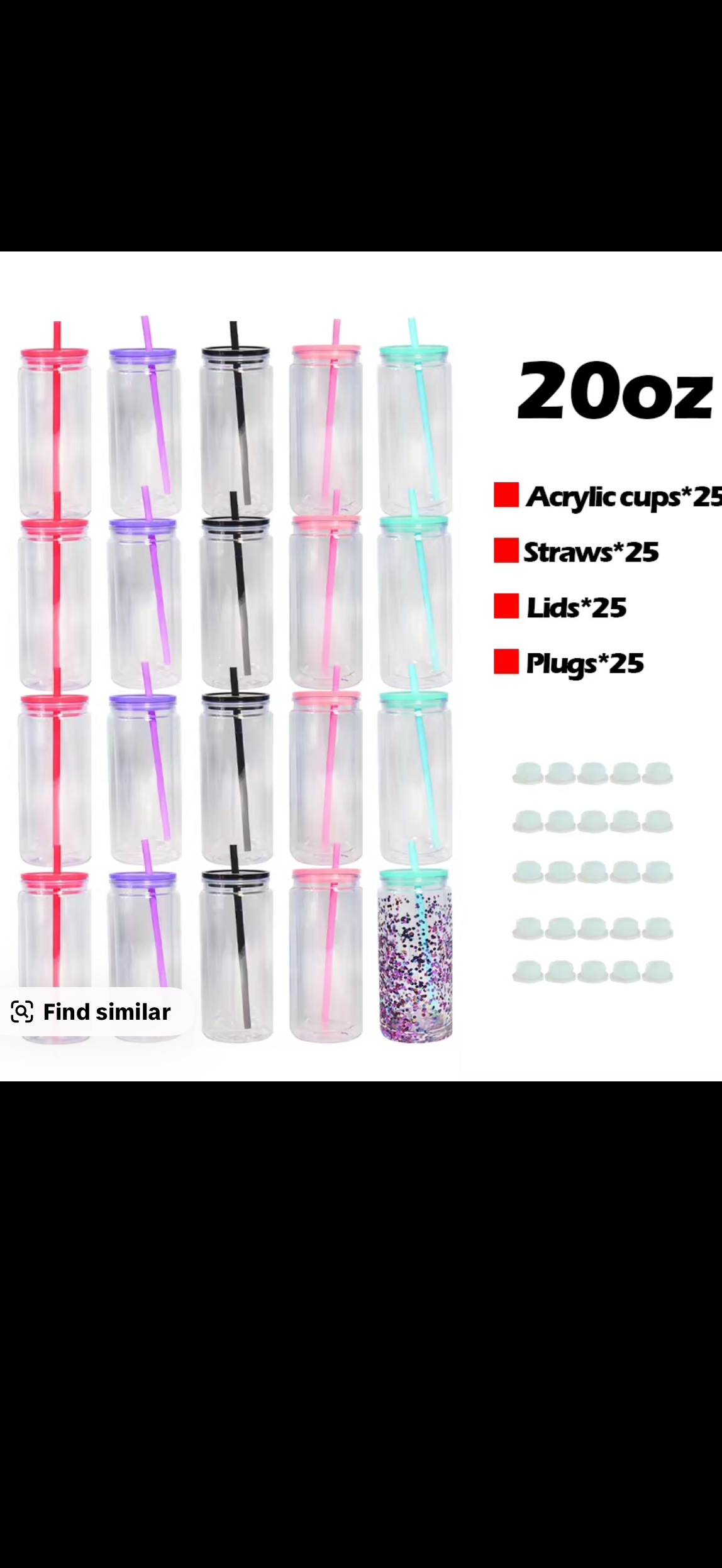 20 ounce Acrylic Snow Globe